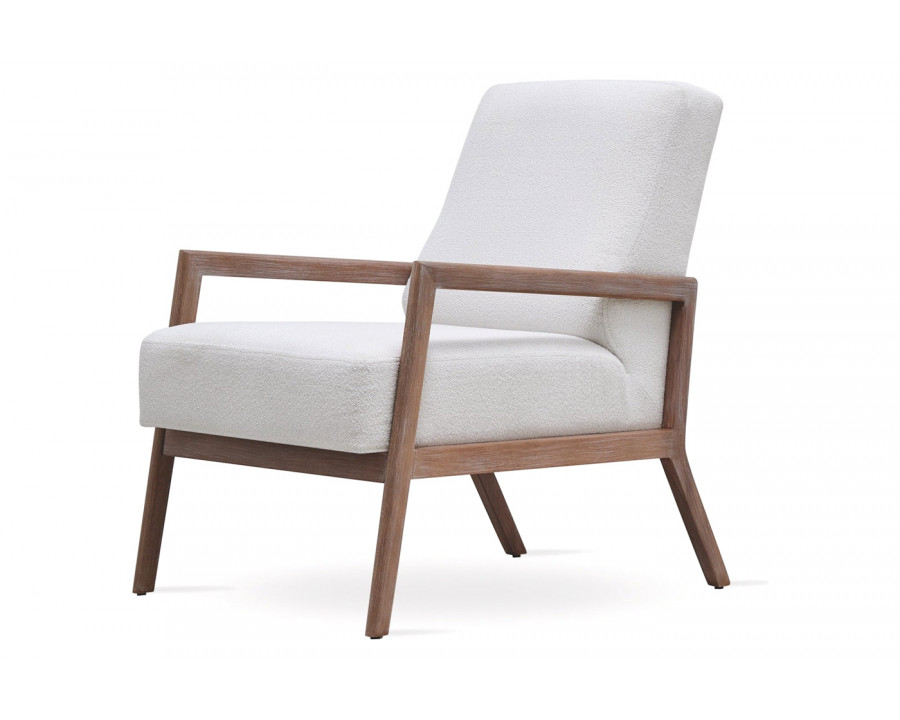 Nova - Basel White Boucle Armchair