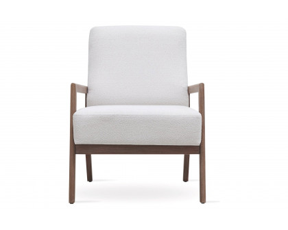 Nova - Basel White Boucle Armchair