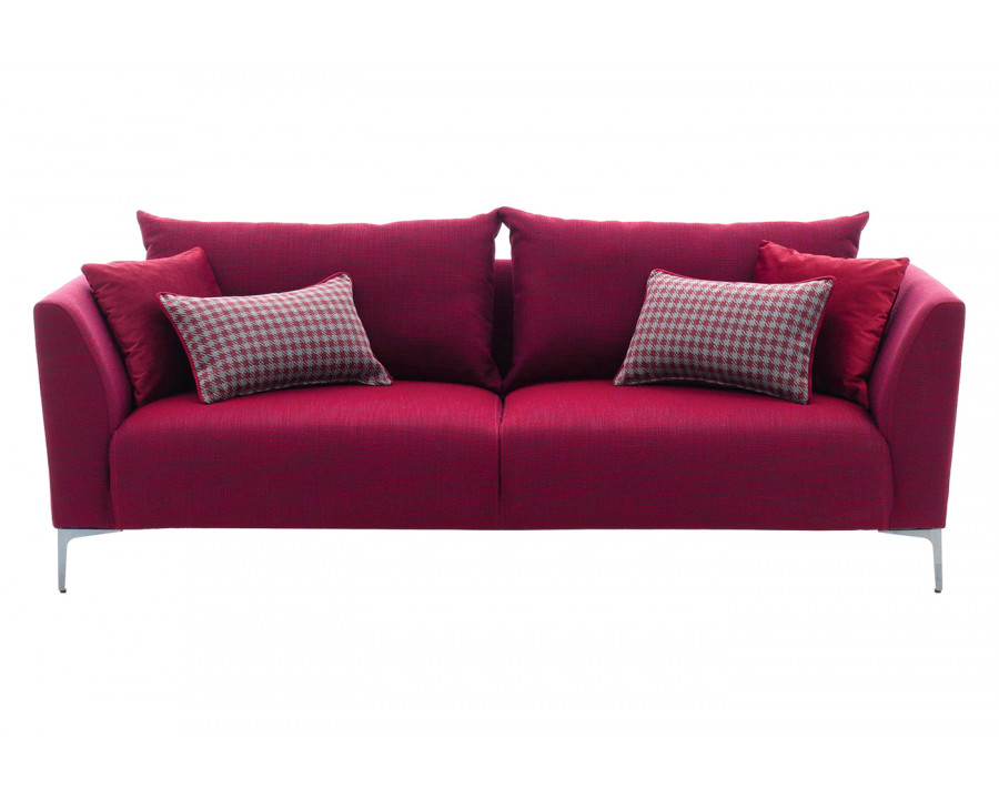 Nova - Gravity Exen Burgundy 3-Seater Sofa