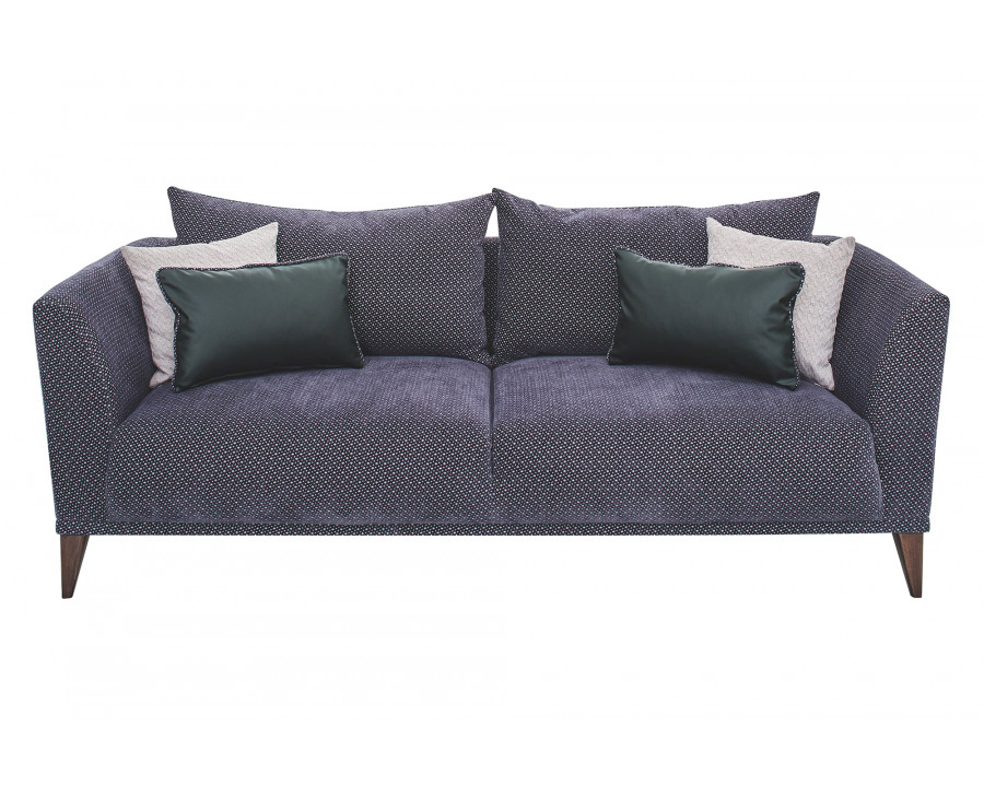 Nova - Gravity Plus Gray 3-Seater Sofa with Walnut Legs