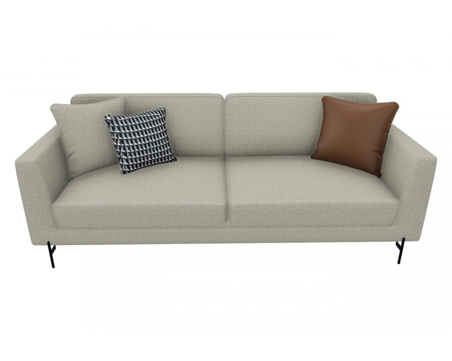 Nova - Dante Light Gray 3-Seater Sofa