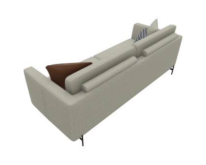 Nova - Dante Light Gray 3-Seater Sofa