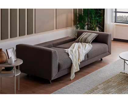 Nova - Basel Taupe Boucle 3-Seater Sofa Bed