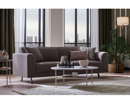 Nova - Basel Taupe Boucle 3-Seater Sofa Bed