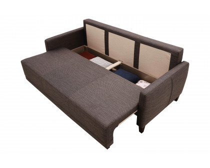 Nova Smart Belzoni 3-Seater Sofa Bed with Storage - Brown/Blue