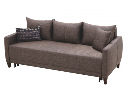 Nova Smart Belzoni 3-Seater Sofa Bed with Storage - Brown/Blue