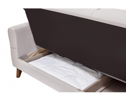 Nova - Astera Sand 3-Seater Sofa Bed with Storage