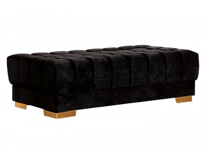 Nova - Ariana Velvet Rectangle Ottoman