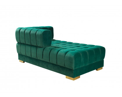 Nova - Ariana Green Velvet Double Chaise 138" Sectional