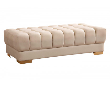 Nova - Ariana Velvet Rectangle Ottoman