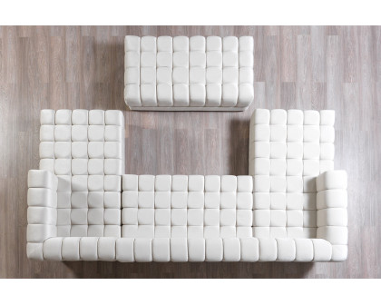 Nova Ariana Velvet Double Chaise Sectional - Ivory