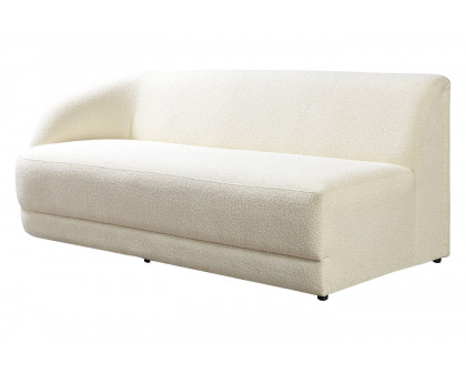 Nova - Bella Ivory Boucle Sectional in Right Arm Facing