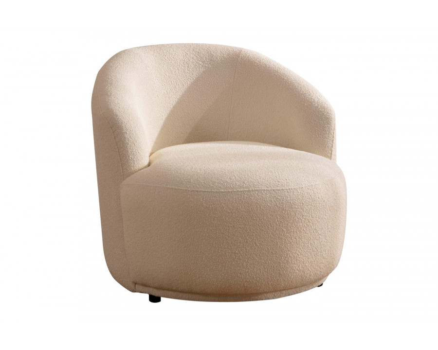 Nova - Bonita Ivory Boucle Accent Chair