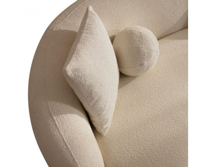 Nova - Bonita Ivory Boucle Loveseat