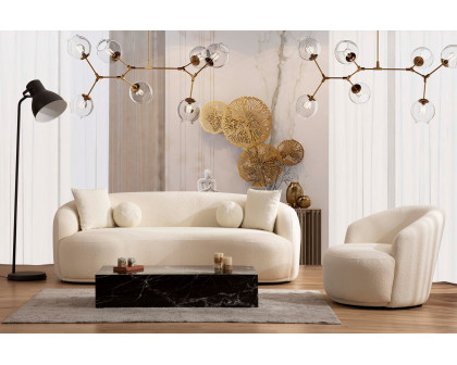 Nova - Bonita Ivory Boucle Sofa