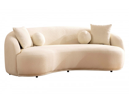 Nova - Bonita Ivory Boucle Sofa