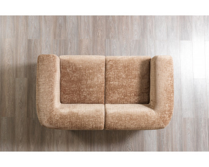 Nova Brenda Coffee Boucle Sofa 93" & Loveseat 71"