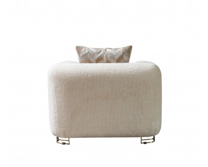 Nova Brenda Ivory Boucle Chair