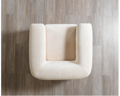 Nova Brenda Ivory Boucle Chair