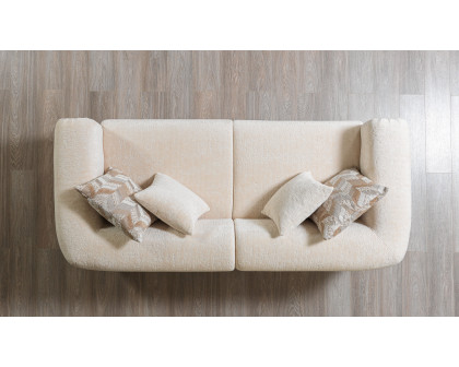 Nova Brenda Ivory Boucle Sofa 93" & Loveseat 71"