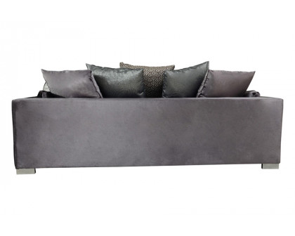 Nova - Clara Gray Velvet Sofa & Loveseat