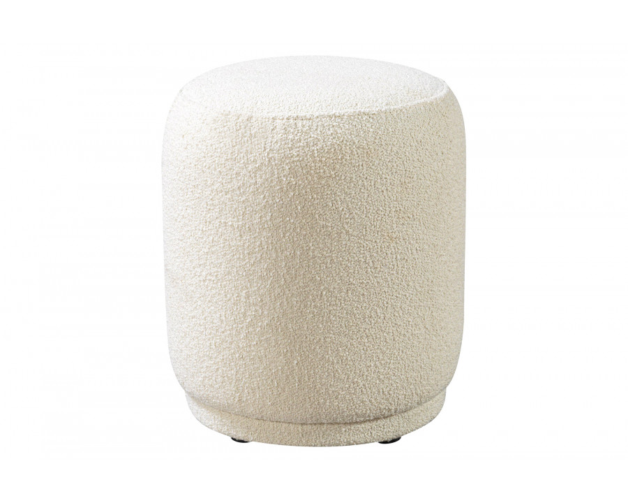 Nova Cloe Boucle Stool - Ivory