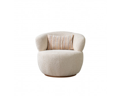 Nova - Destina Ivory Boucle Chair