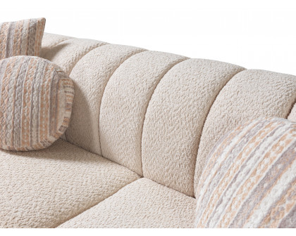 Nova - Destina Ivory Boucle Sofa 96" & Loveseat 81"