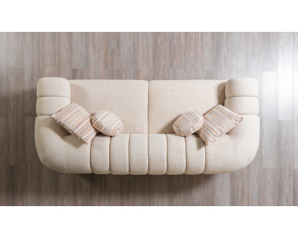 Nova - Destina Ivory Boucle Sofa 96" & Loveseat 81"