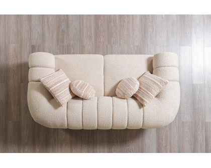 Nova - Destina Ivory Boucle Sofa 96" & Loveseat 81"