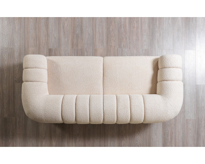 Nova - Destina Ivory Boucle Sofa 96" & Loveseat 81"