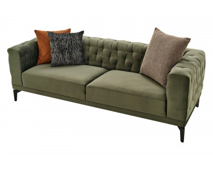 Nova - Dorian 3-Seater Sofa in Green