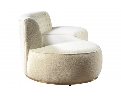 Nova Ella Boucle Curved Sectional - Ivory