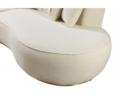 Nova Ella Boucle Curved Sectional - Ivory