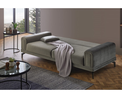 Nova Evora 3-Seater Sofa Bed - Khaki/Green