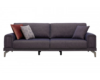 Nova Evora 3-Seater Sofa Bed - Blue/Gray