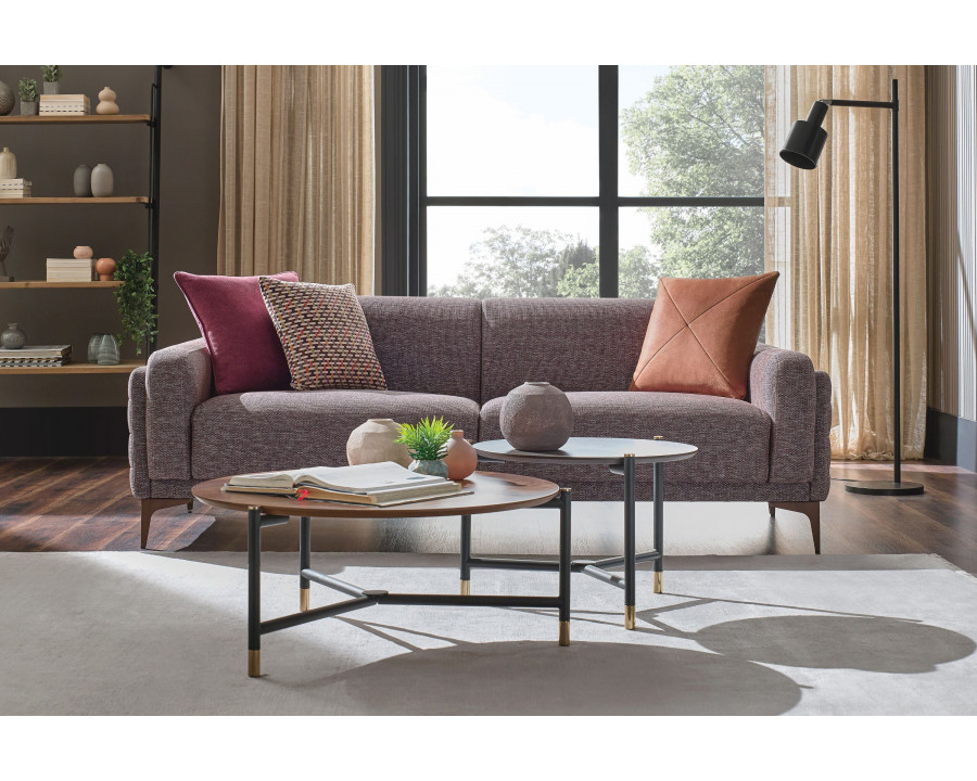 Nova - Fortuna 2.5-Seater Sofa in Brown