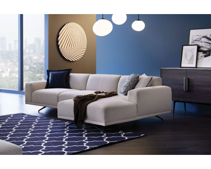 Nova - Giorno L-Corner Right Hand Facing Sofa in Ecru