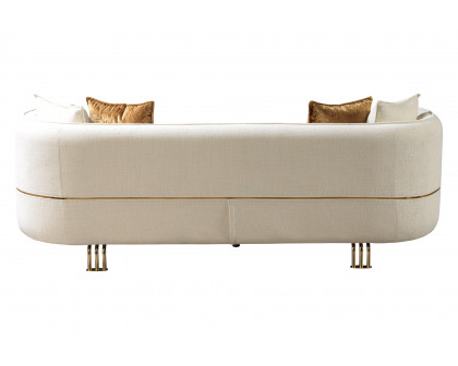 Nova - Helena Ivory Velvet Sofa & Loveseat