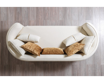 Nova - Helena Ivory Velvet Sofa & Loveseat