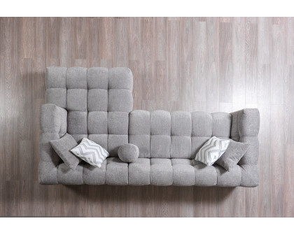 Nova Ivy Gray Boucle RAF 110" Sectional