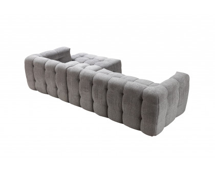 Nova Ivy Gray Boucle RAF 110" Sectional