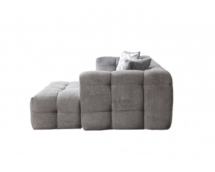 Nova Ivy Gray Boucle RAF 110" Sectional