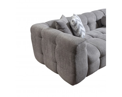 Nova Ivy Gray Boucle RAF 110" Sectional