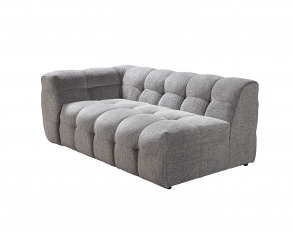 Nova Ivy Gray Boucle RAF 110" Sectional