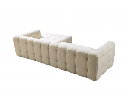 Nova Ivy Ivory Boucle RAF 110" Sectional