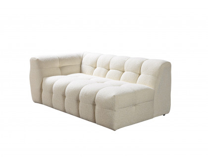 Nova Ivy Ivory Boucle RAF 110" Sectional