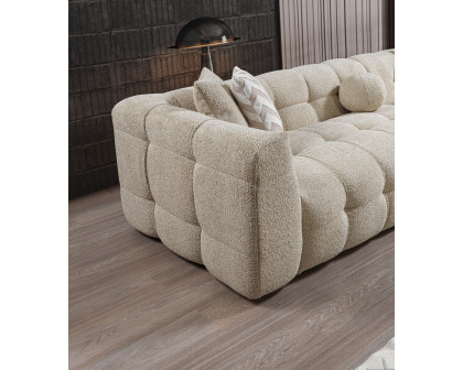 Nova Ivy Sand Boucle RAF 110" Sectional