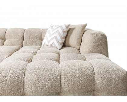 Nova Ivy Sand Boucle RAF 110" Sectional