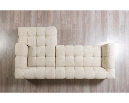 Nova Ivy Sand Boucle RAF 110" Sectional